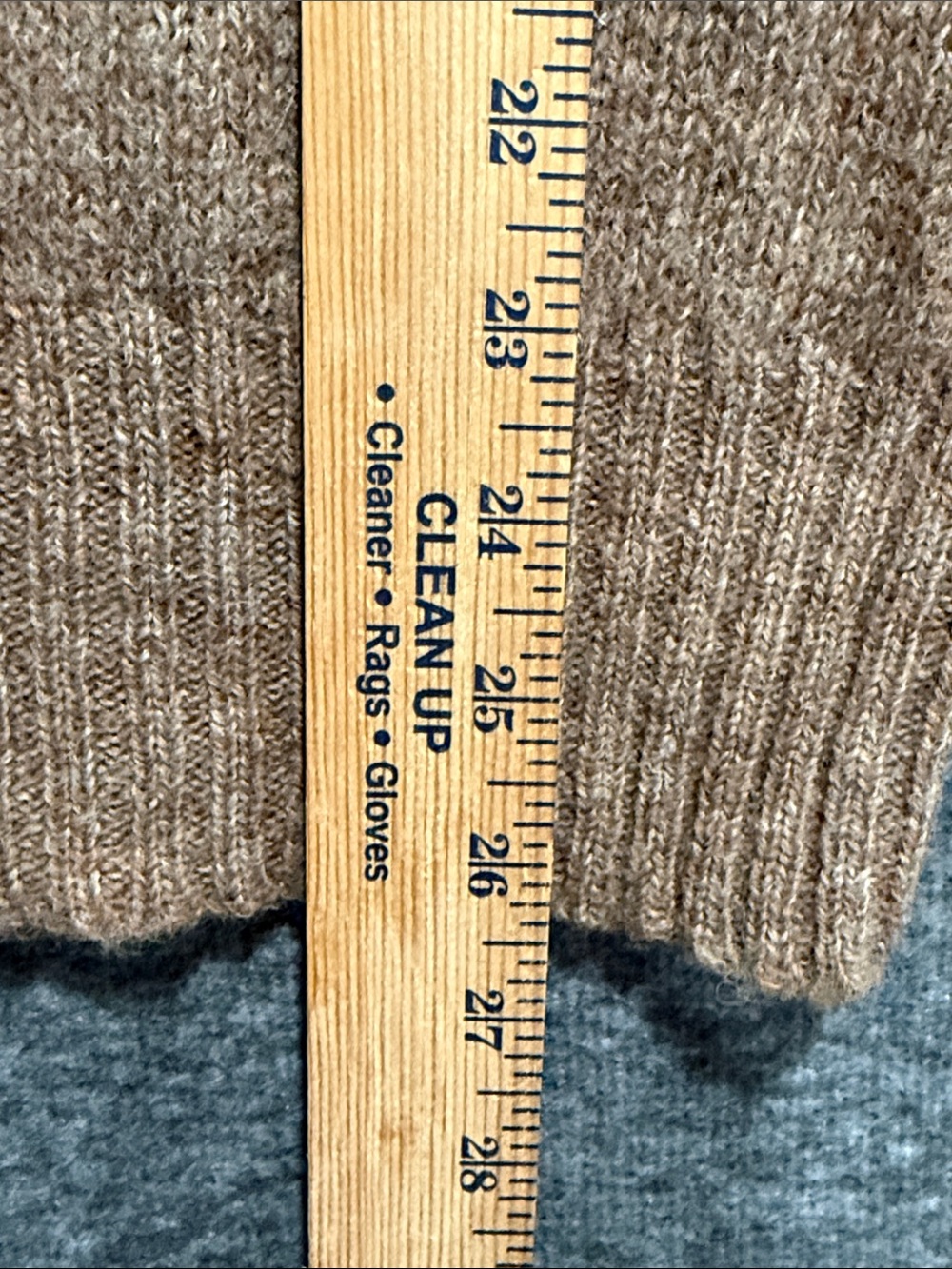 VTG Mens Brown Carl Michaels Sz L 100% Shetland Wool Grandpacore Knit Fisherman - Picture 10 of 10